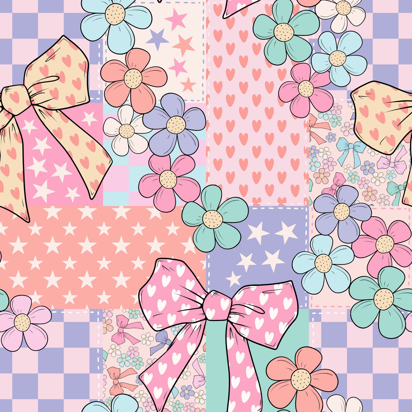 Patchwork bows