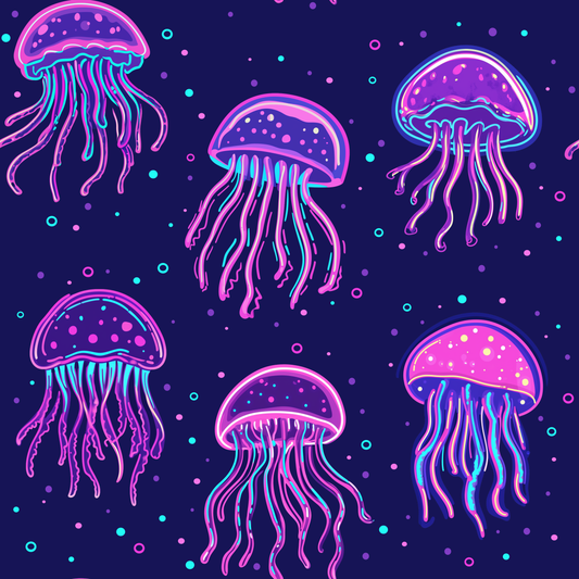 Neon jellyfish