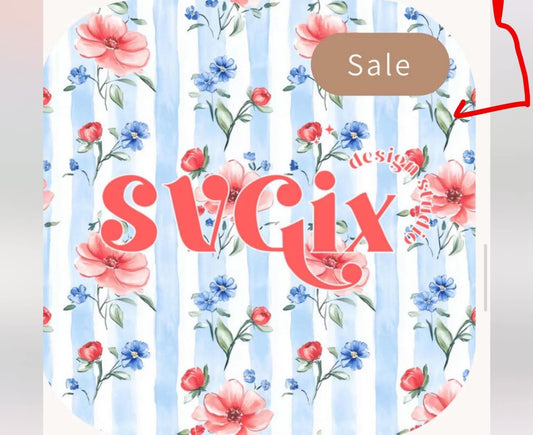 Floral stripe
