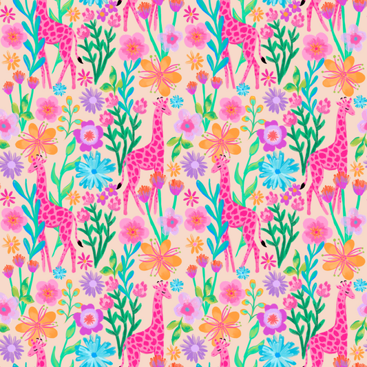 Floral giraffes